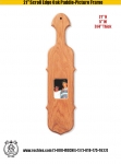 21" Scroll Edge Oak Paddle - Picture Frame