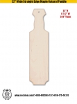 22" Wide Straight Edge Maple Natural Paddle