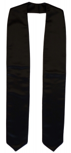 Black Graduation Sash Style 1