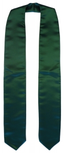 Dark Green Graduation Sash Style 1