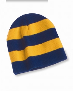 Rugby Striped Knit Beanie