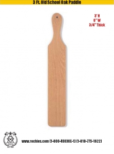 36"- 3 Ft.Old School Oak Paddle