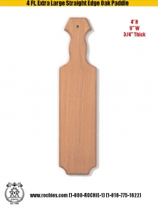 4 ft. Extra Large Straight Edge Oak Paddle